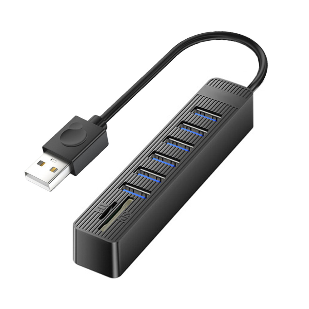Usb2.0 Hubs Adapter With Card Slot Offer Fast Speed 480Mbps Data Transfer B 7695001212922