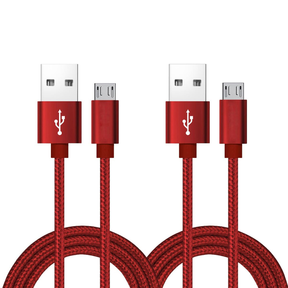 Roficord Micro Usb Cable, [2Pack] 1.2M Android Charger, Nylon Braided Micro Usb Charger, High Speed Usb 2.0 A To Micro B Charging Cord Universal For 5000584503145