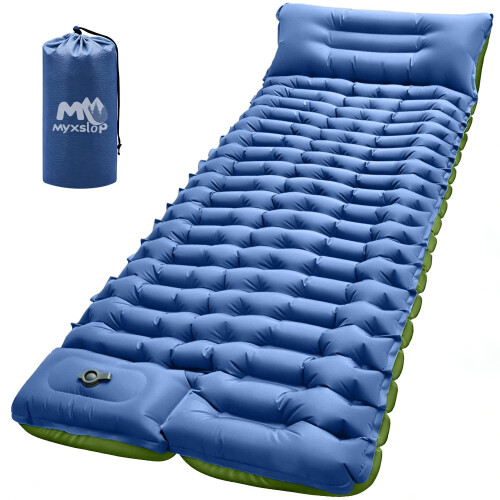 Camping Sleeping Pad, Camping Mat with Pillow Ultralight Camping