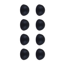 8Pcs NonSlip Silicone Pad for Speaker Vibration Reduction and Secure Black 16x8mm