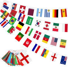 World Cup Flag Bunting, 2026 World Cup Decorations, 50ft/15m World