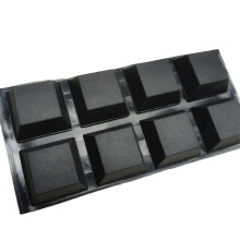 8Pcs Quick Mount Silicone Bases for Speaker AntiShake and Slip Prevention Black