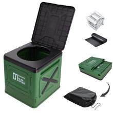 Foldable Portable Toilet for Camping & Travel – Heavy Duty 150kg