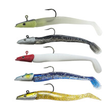 5pc 22g Fishing Lures,Weedless Bass Sea Trout Fishing Lures, Soft