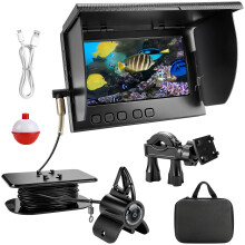 Underwater Fishing Camera 5000mAh, 4.3 Inch IPS Fish Finder with 30M