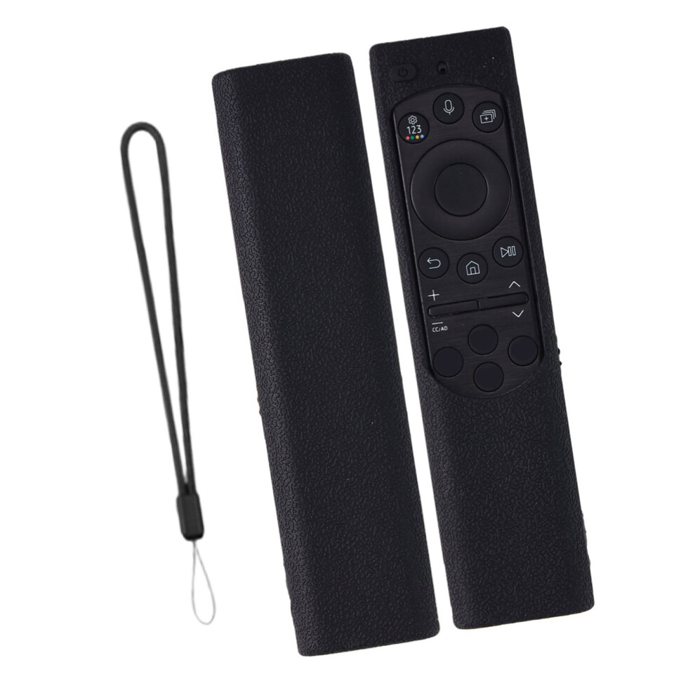 Textured Grip Silicone Remote Protective Coverthickened Bumper Shock Absorption Black 7695001234900