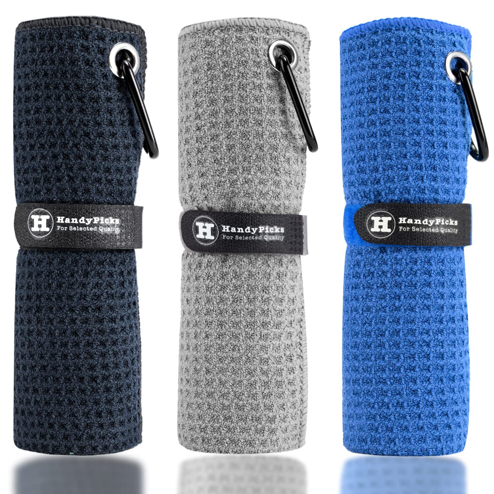 Photos - Golf Handy Picks Microfiber  Towel  with Carabiner Clip,(40 X 40CM)