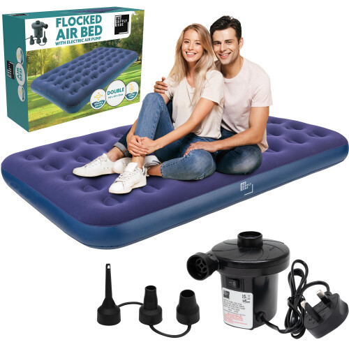 Supply Cube Double Air Bed – Waterproof & Durable Inflatable Mattress