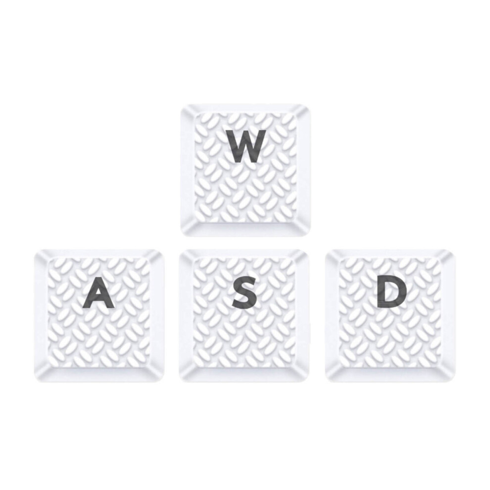 4Pcs Carbon Fiber Keycaps Low Profile For G915/G813 Keyboard Diy Best For Gamer Wasd White 7695001171649