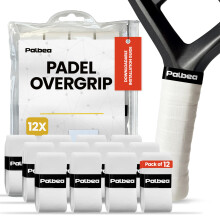 Palbea Padel OverGrip in White - Extra Tacky - Pack of 12 pieces.