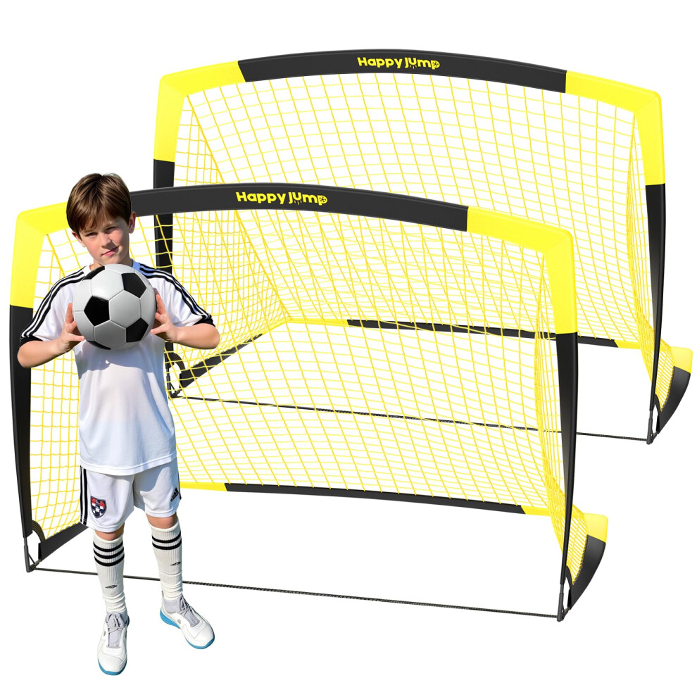 Photos - Football Goals Happy Jump Set of 2 Pop-Up  â 5x3.6FT | Foldable