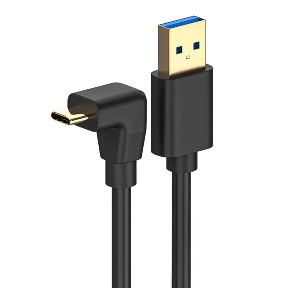 Usb C 90 Degree L Shape Charging Cable Cord Compatible For Phones 1.5M Straight Bend 7695001155281