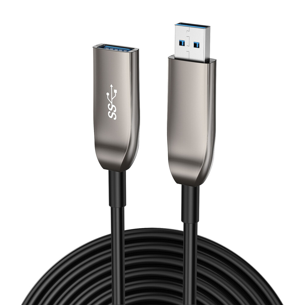 Reliabled Usb3.0 Fiber Opt Male To Female Data Extension Cable 15/20/50M Usb3.0 20M 7695001181365