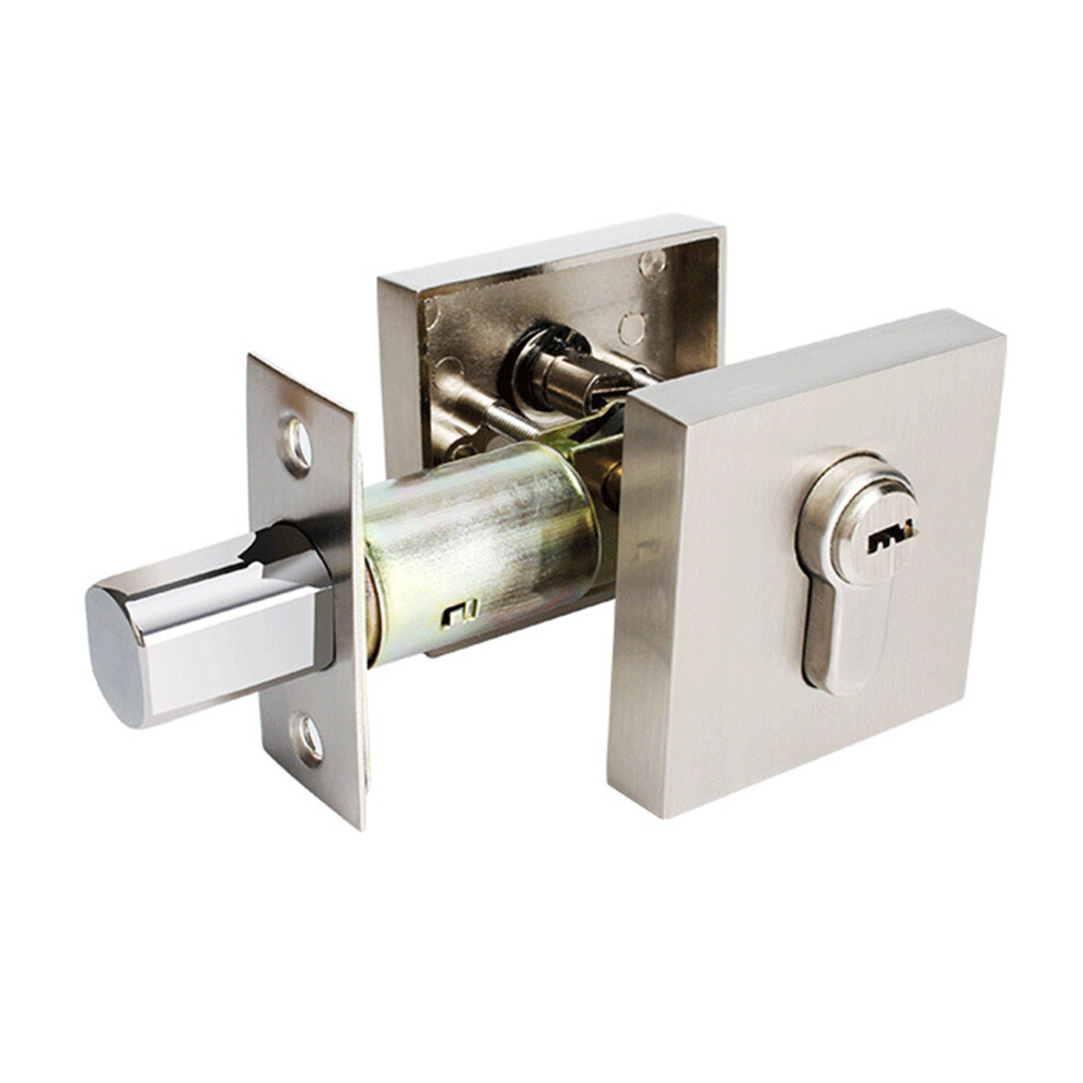 Advanced Zincs Alloys Entrance Lock Device Smooth Operation And Theft Steel Color 7755000560858