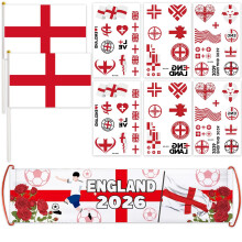 World Cup Football 2026 Set 9Pcs St Georges Flag Soccer Banner World