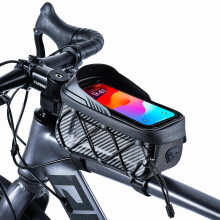 Faireach Waterproof Bike Frame Bag with Phone Holder, Large Capacity