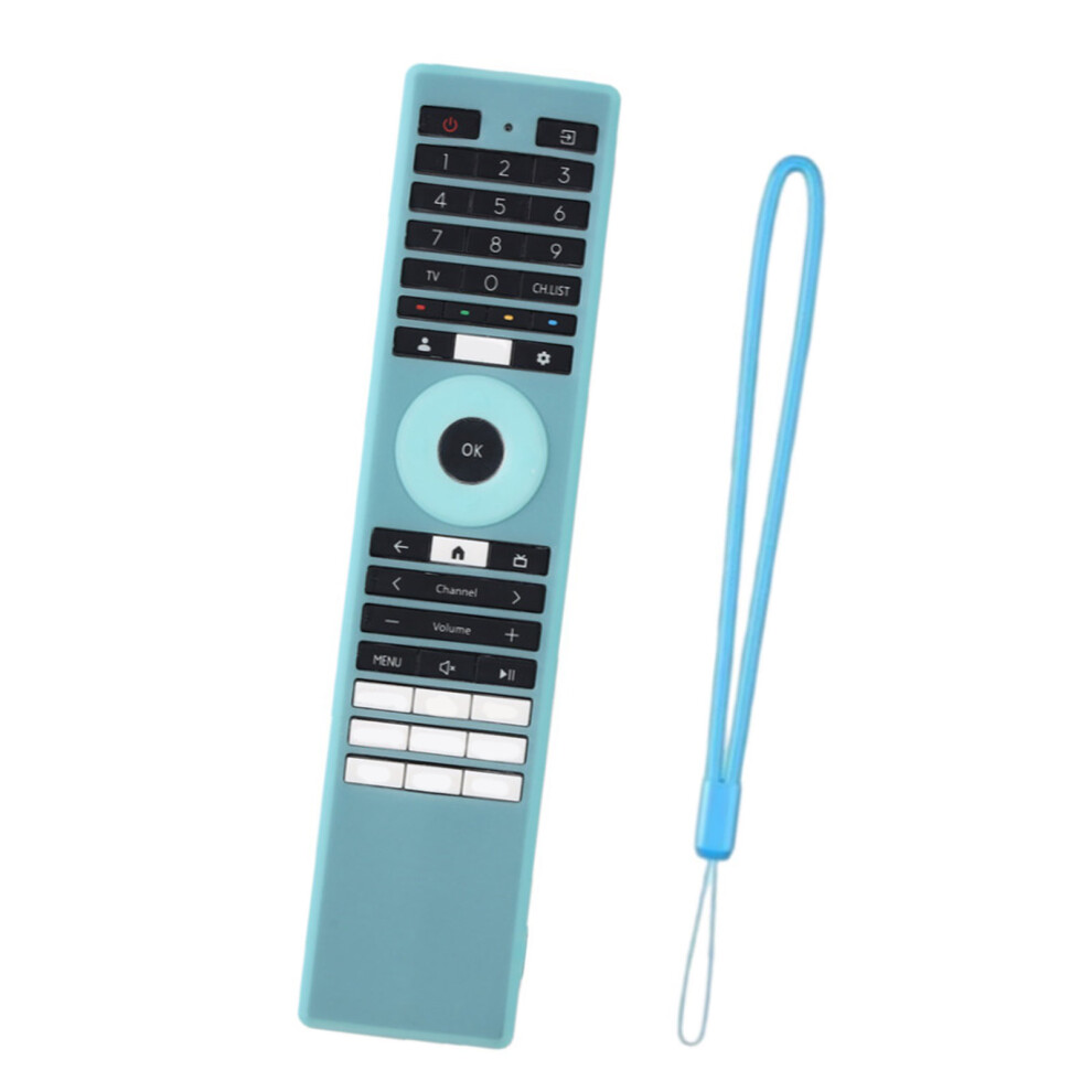 Silicone Remote Control Cover Shockproof Nonslip Textured Grip Precise Pine Color Blue 7695001202978