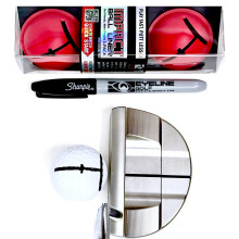 EyeLine Golf Impact Ball Liner 3-Pack with Marker by Hank Haney -