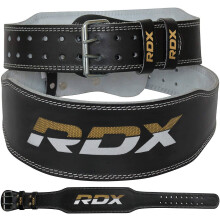 RDX Weight Lifting Belt Gym Fitness Cowhide Leather 4 6 Padded Lumbar