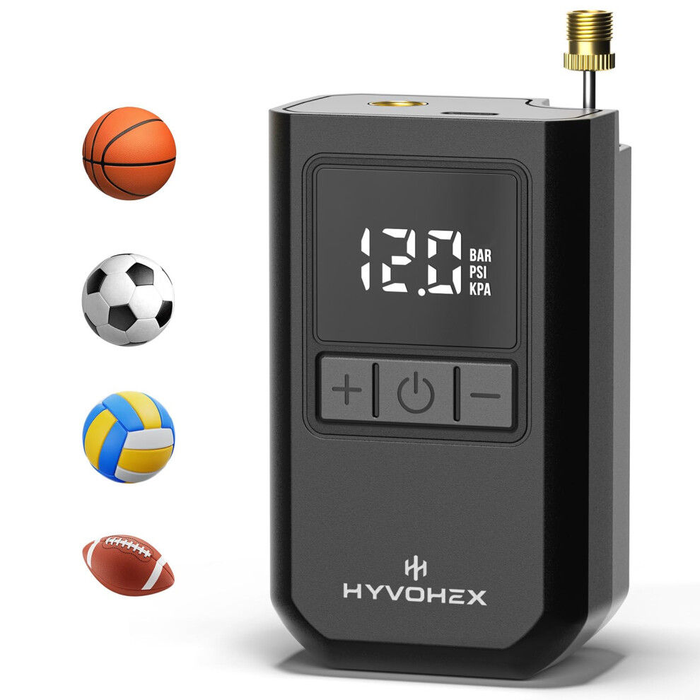 Photos - Bike Pump HYVOHEX Ball Pump for Sports Balls, Portable Electric Basketball Pump