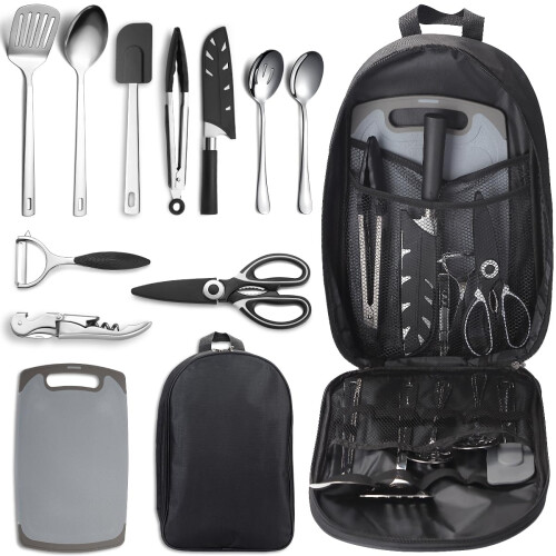 Camping Accessories, Evanda Camping Cooking Utensils, Travel