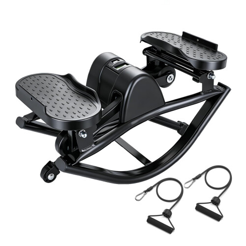 Melfluo Rock Stepper Exercise Machine – No Assembly Side Stepper for