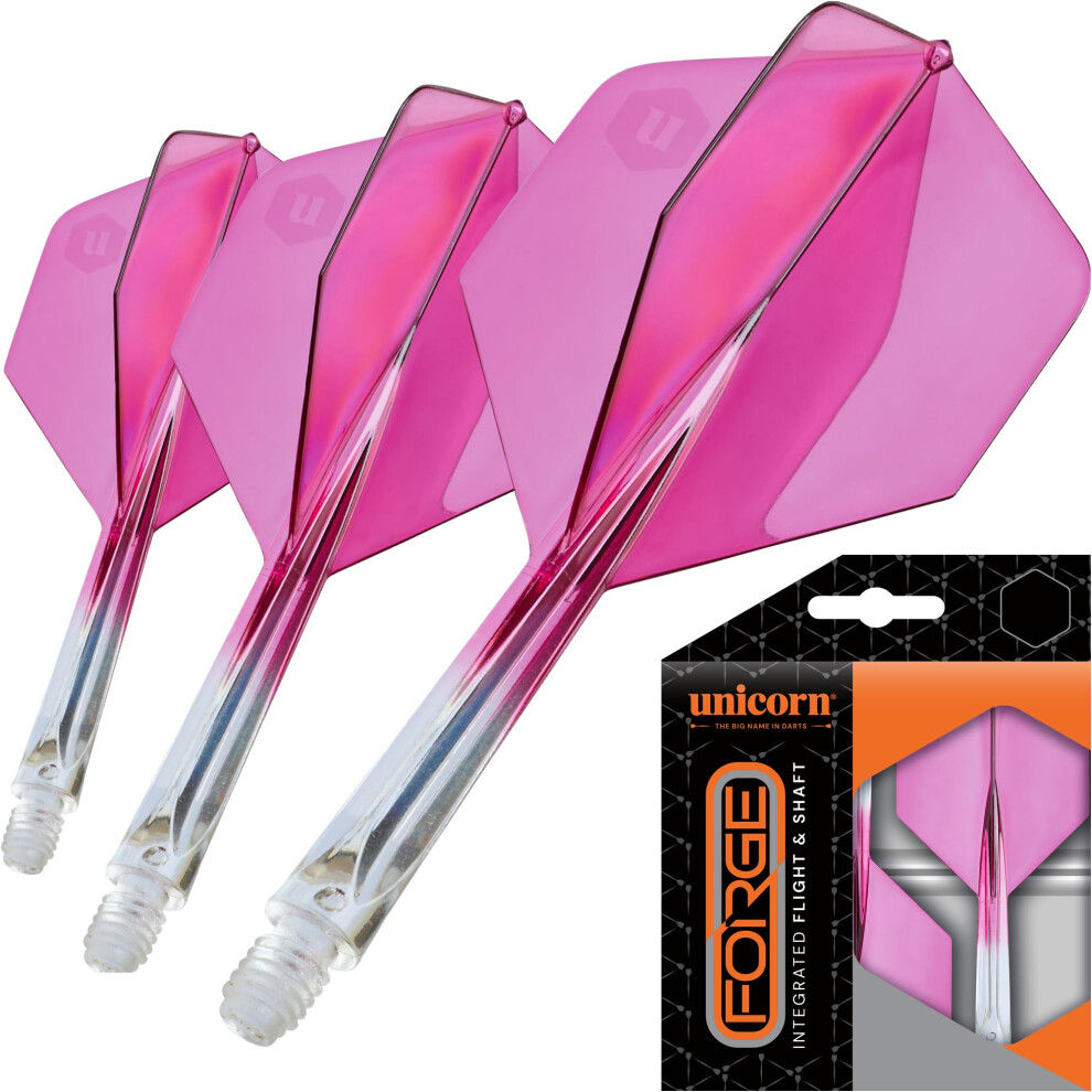 Unicorn Forge Integrated Dart Flights & Shafts - Medium Length For