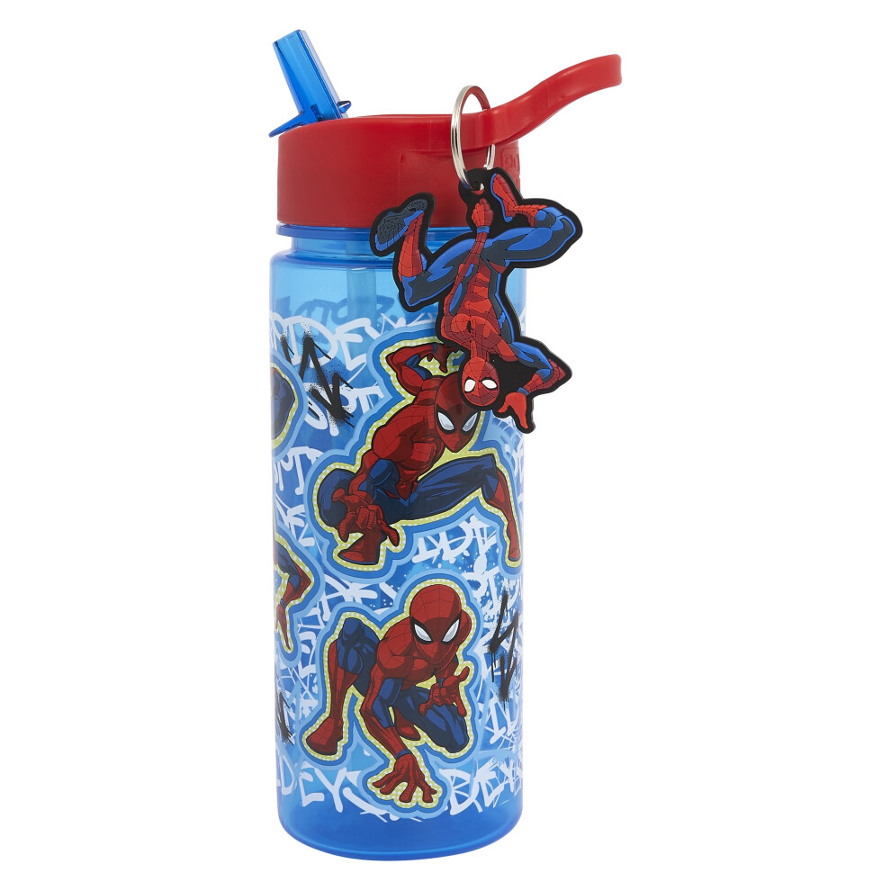 Marvel Polar Gear Spiderman Kids 500Ml Water Bottle With Straw - Back To