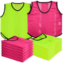 A2Z 12 Pack Sports Training Mesh Bibs Lightweight Comfortable - Bibs