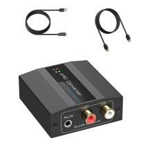 HDTV Converter 4K@60Hz HDTV Sound Extractor with 3.5mm Sound Amplifier