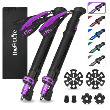 TheFitLife Collapsible Trekking Poles for Hiking – Lightweight