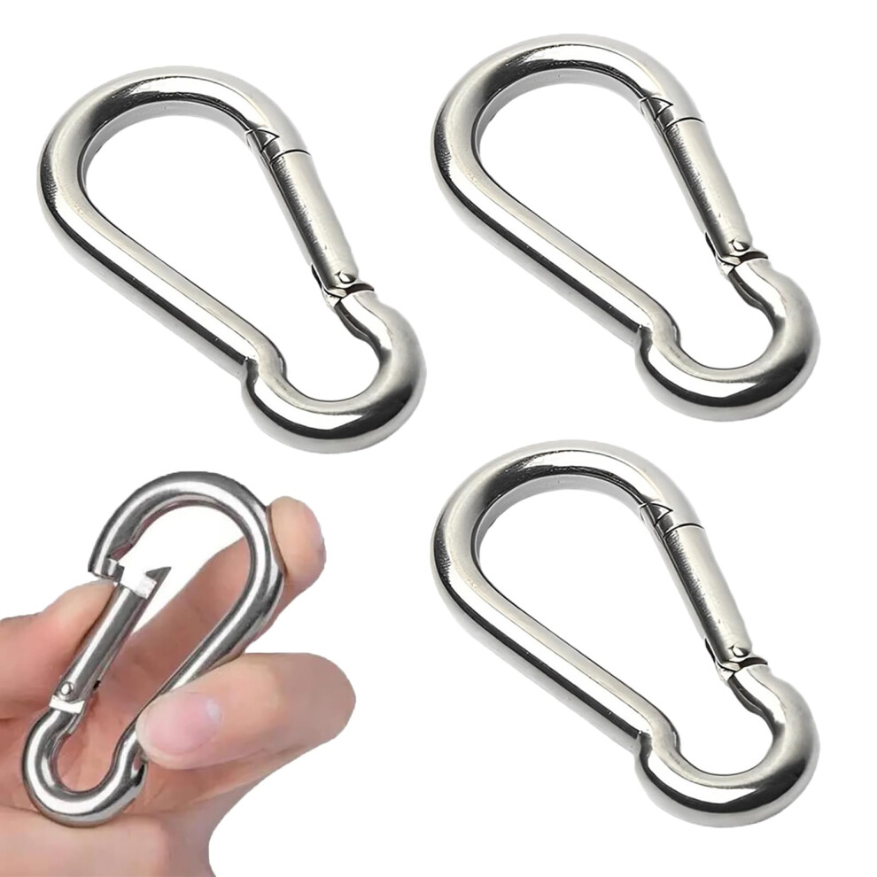 Photos - Climbing Gear Eastrise Stainless Steel Carabiner Spring Snap Hook-304 Stainless Steel Heavy Duty Clips for Outdoor Hiking Camping Fishing(