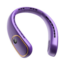 Bearwind Portable Neck Fan - Bladeless Wearable Fan with LED Display,