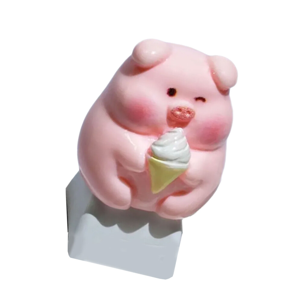 Cartoon Pig Shape Keycap For Mechanical Keyboards Keycaps F Pink 7695001247320