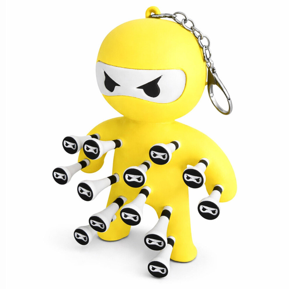 Photos - Golf  Tee Holder â Ninja Design | Black or White | Holds 13 Tees (Tee
