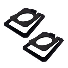Speaker Stand with Sponge Vibration Dampener Minimizing Noise Secure Placement Black