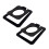 Speaker Stand with Sponge Vibration Dampener Minimizing Noise Secure Placement Black 1