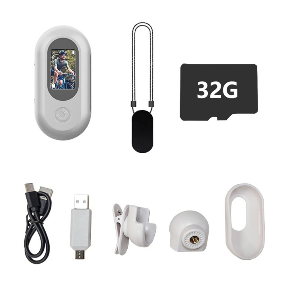 Thumb Camera Photo Video Mini Action Camera Video Recorder Sports Mini Camera 32Gb White 7695001197687