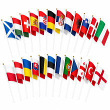 24Pcs World Cup Flags, Europe National Flags, World Cup Bunting 2026,