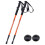 2 X Hikehobby Antishock With Handle Trekking Walking Hiking Stick 1