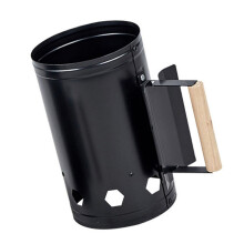 Metal Fires Starter Bucket with Handle For Quick And Safe Charcoal Ignition