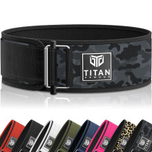 Titan Armour Premium Self-Locking Weight Lifting Belt | Gym belt: