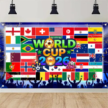 110 x 180 cm World Cup Football Flags for 2026 Decorations Large