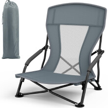 Rhyvorax Folding Beach Chair, Low Lightweight Camping Chair Fishing