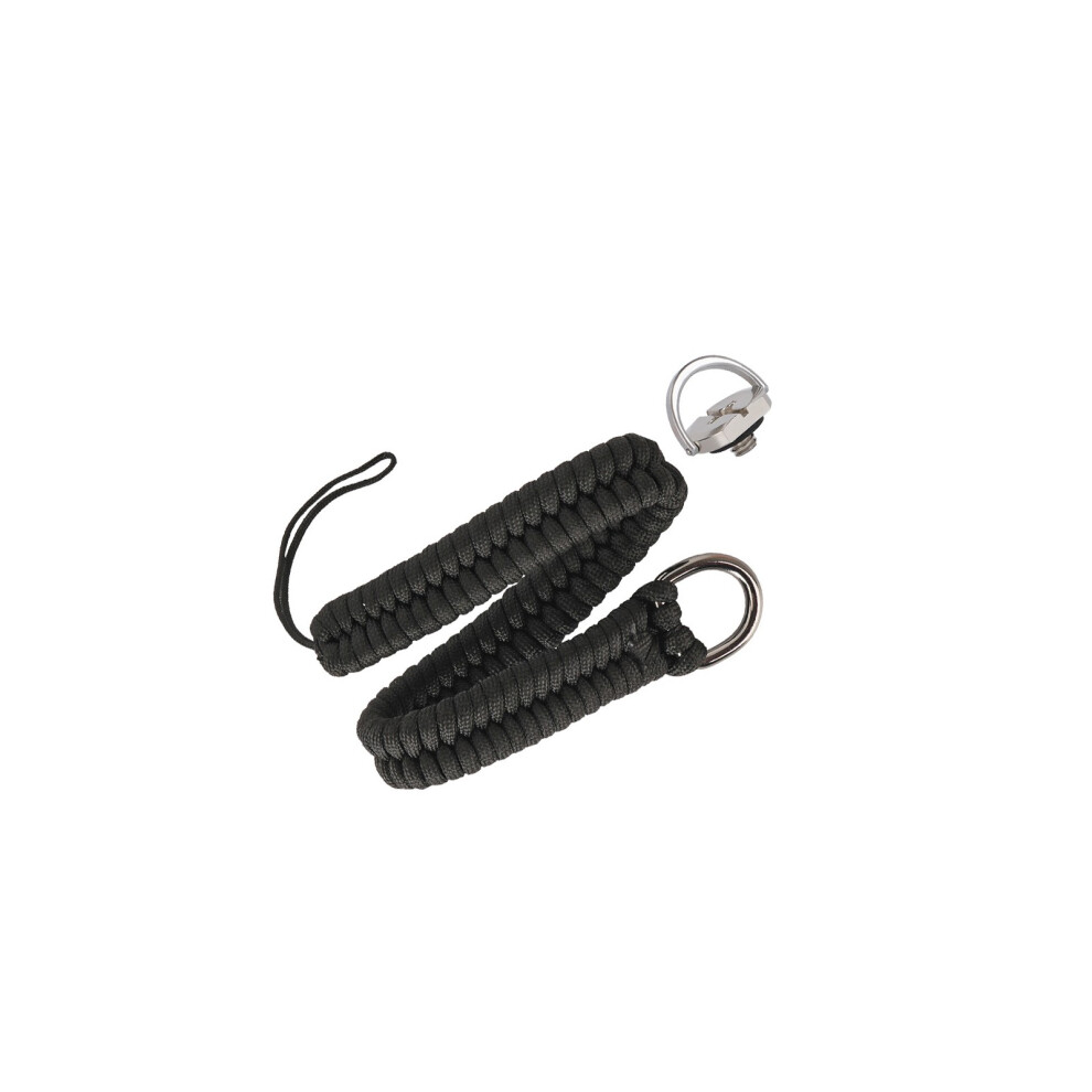 Stylish Woven Camera Wrist Strap Secure Attachment Lanyard With 1/4Inch Screw Color Black 7695001211178