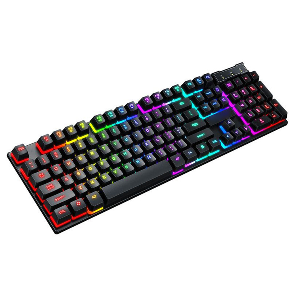 Usb Cord 104Key Gaming Keyboards Colorful Backlight Floating Key Water English Version 7695001211338