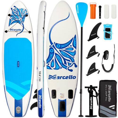 Inflatable Stand UP Paddle Board, 10'6 x 33" x 6" Paddle Board with
