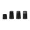 KeGOLF 10 Pieces Solid Black Flat Golf Driver Hybrid Iron Putter 1