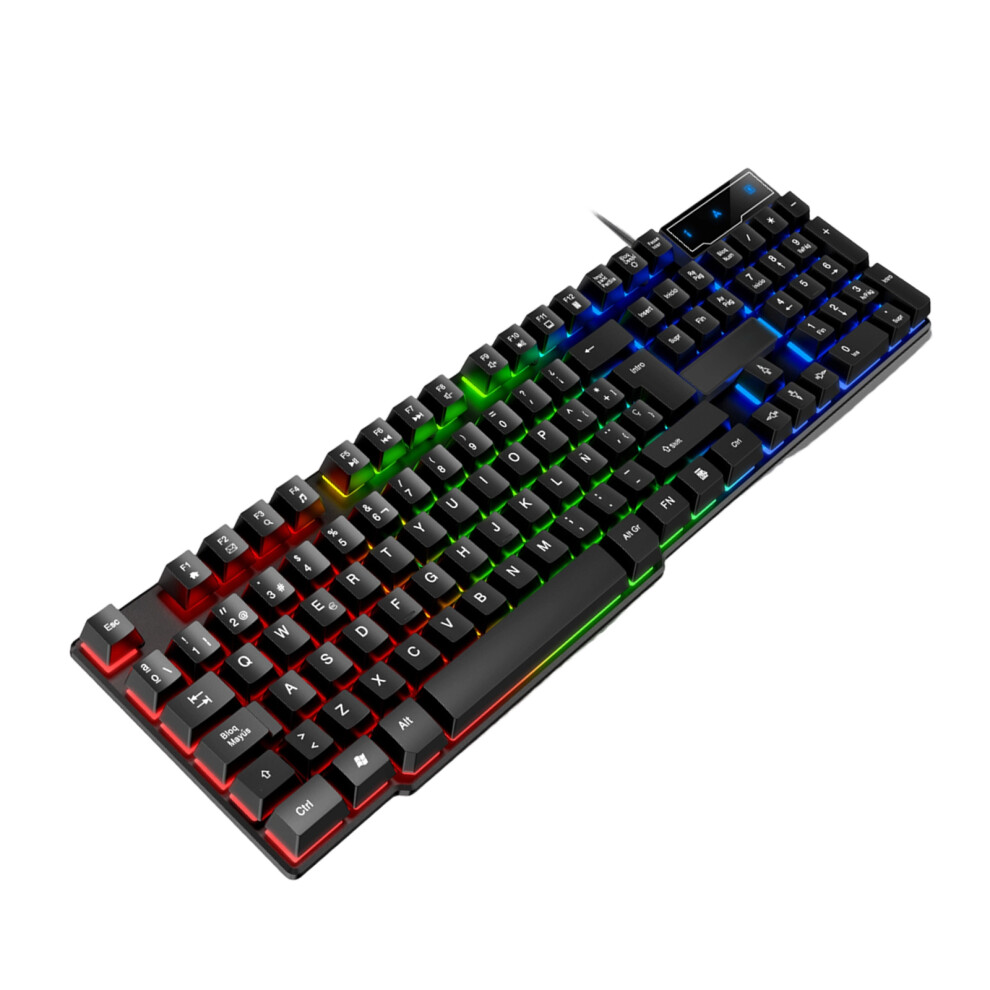 Splash Proof Backlit Keyboards 104Key Usb Cord Floating Key For Computer Russian Version 7695001211413