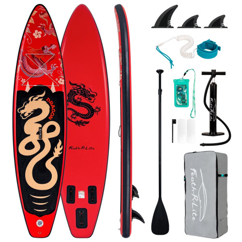 FEATH-R-LITE 11' Inflatable Ultra-Light Stand Up Paddle Board for All